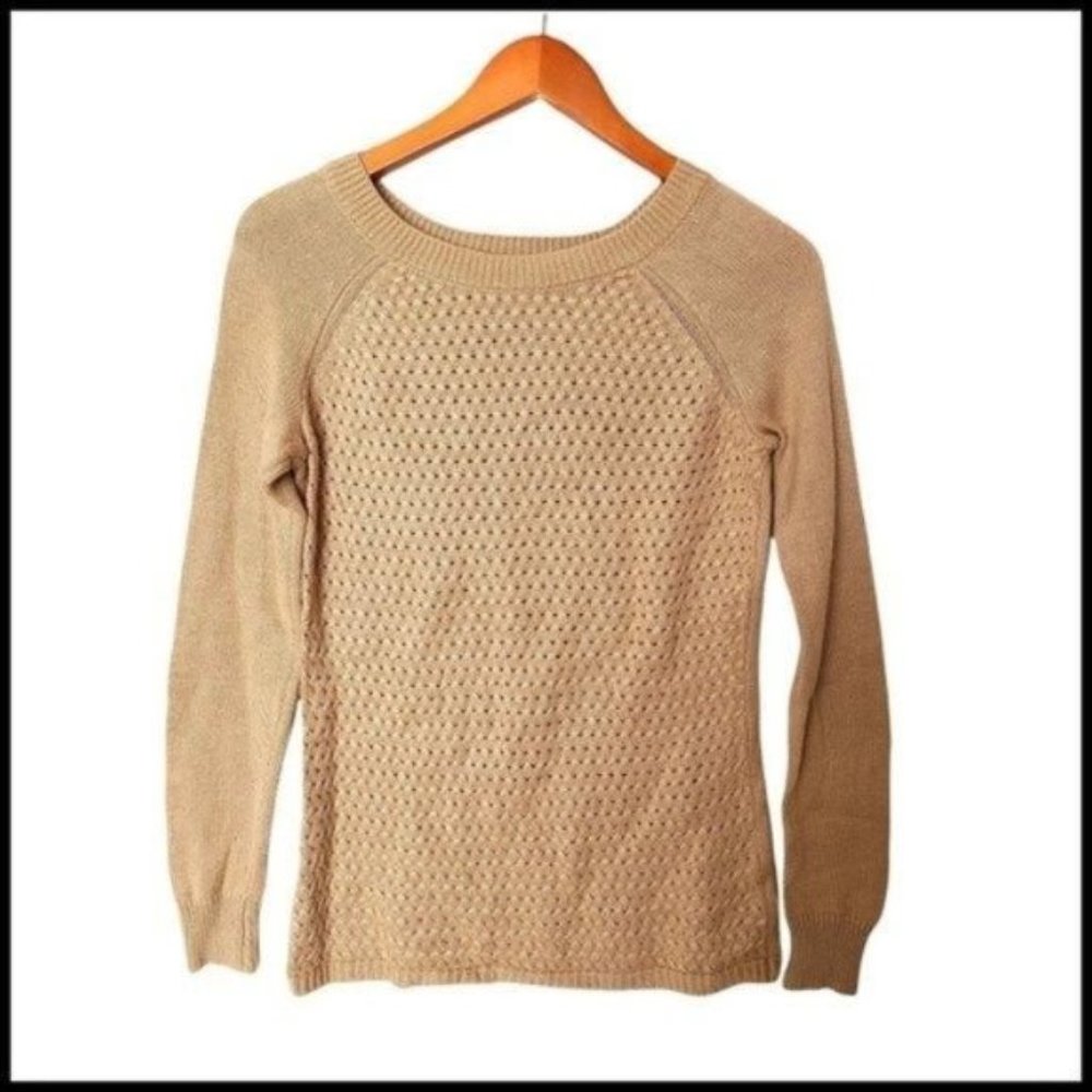The Limited Tan Sweater Wool Alpaca Blend size S Small